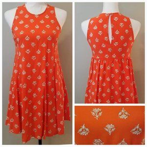 Old Navy Orange Floral Dress
